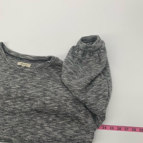 Madewell Balloon Sleeved Gray Sweater Size XL - Picture 5 of 7